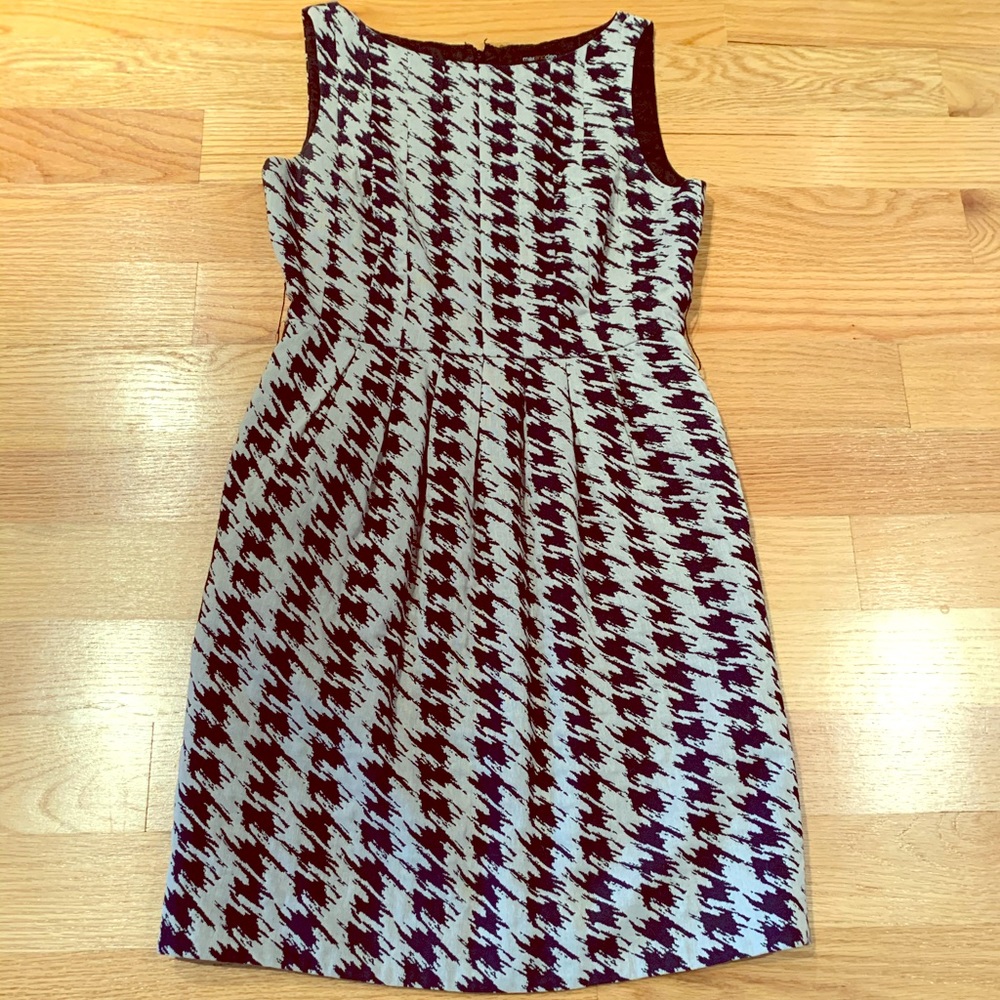 Max and Cleo black/tan houndstooth dress